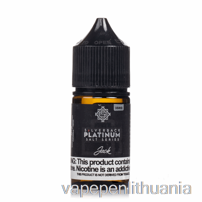 Jack - Silverback Platinum Series Salts - 30ml 25mg Vape Skystis